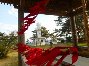 「恋する灯台リボン」に思いを込めて恋愛パワスポ巡りへ【岩手県大船渡市　碁石埼灯台】
