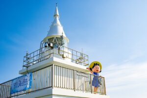 江差かもめ島まつりでサザエさんが「かもめ島マリンピング」を訪問！【北海道江差町　鴎島灯台】
