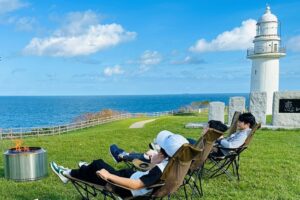 海と灯台の絶景空間でくつろぐ「灯台ホリデイ」を実施しました【北海道函館市　恵山岬灯台】