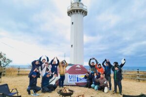 絶景キャンプと地域交流を組み合わせたイベント『灯台デイキャンプ×のりづくり』を開催しました【新潟県佐渡市　沢崎鼻灯台】