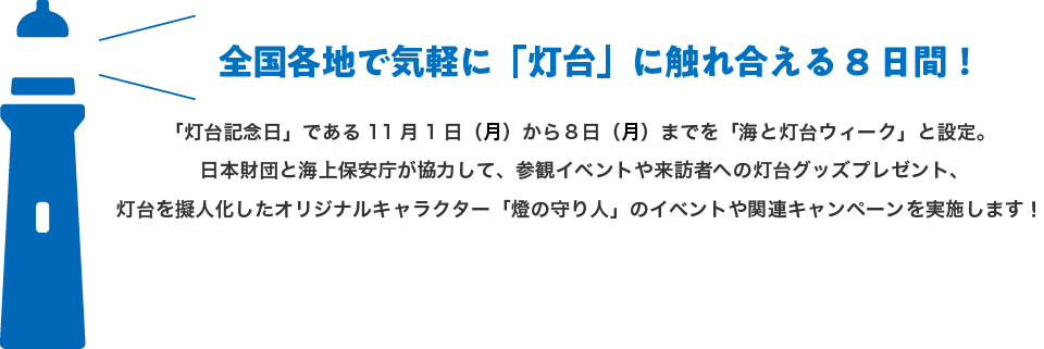 海と灯台ウィークとは？